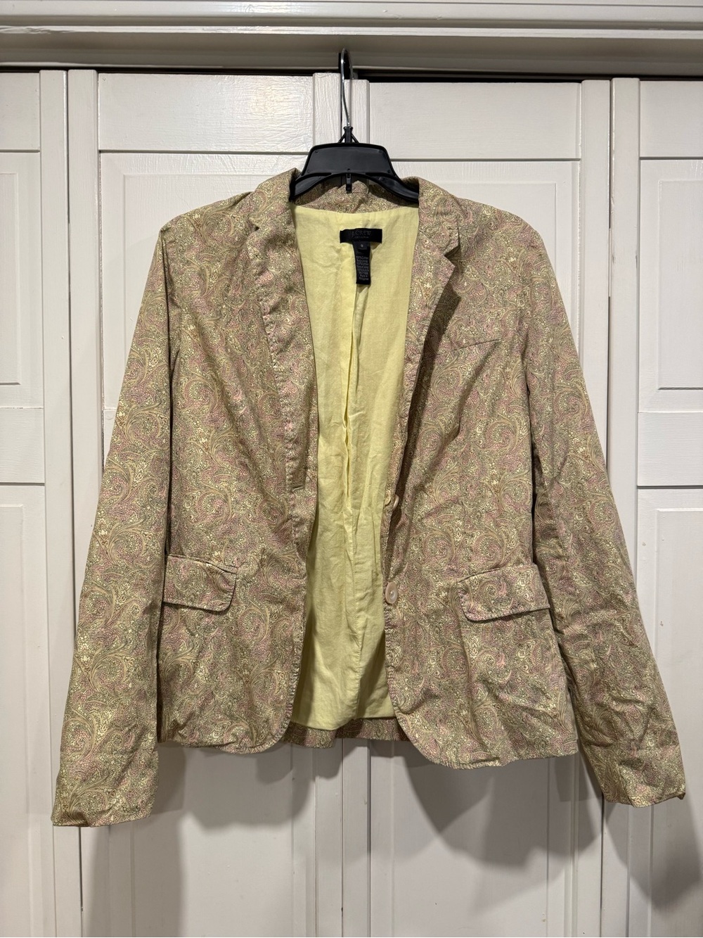 JCREW paisley blazer size 8 EUC